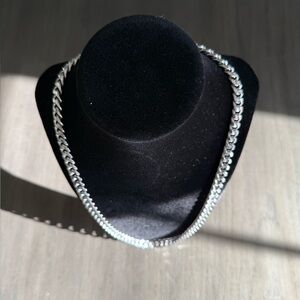 Silver Plated Cuban Link Chain